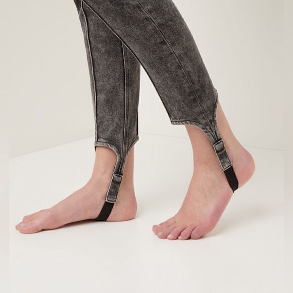 Isabel Marant Nanouli high waist stirrup skinny jeans in faded black. 38. NWT - Picture 3 of 14